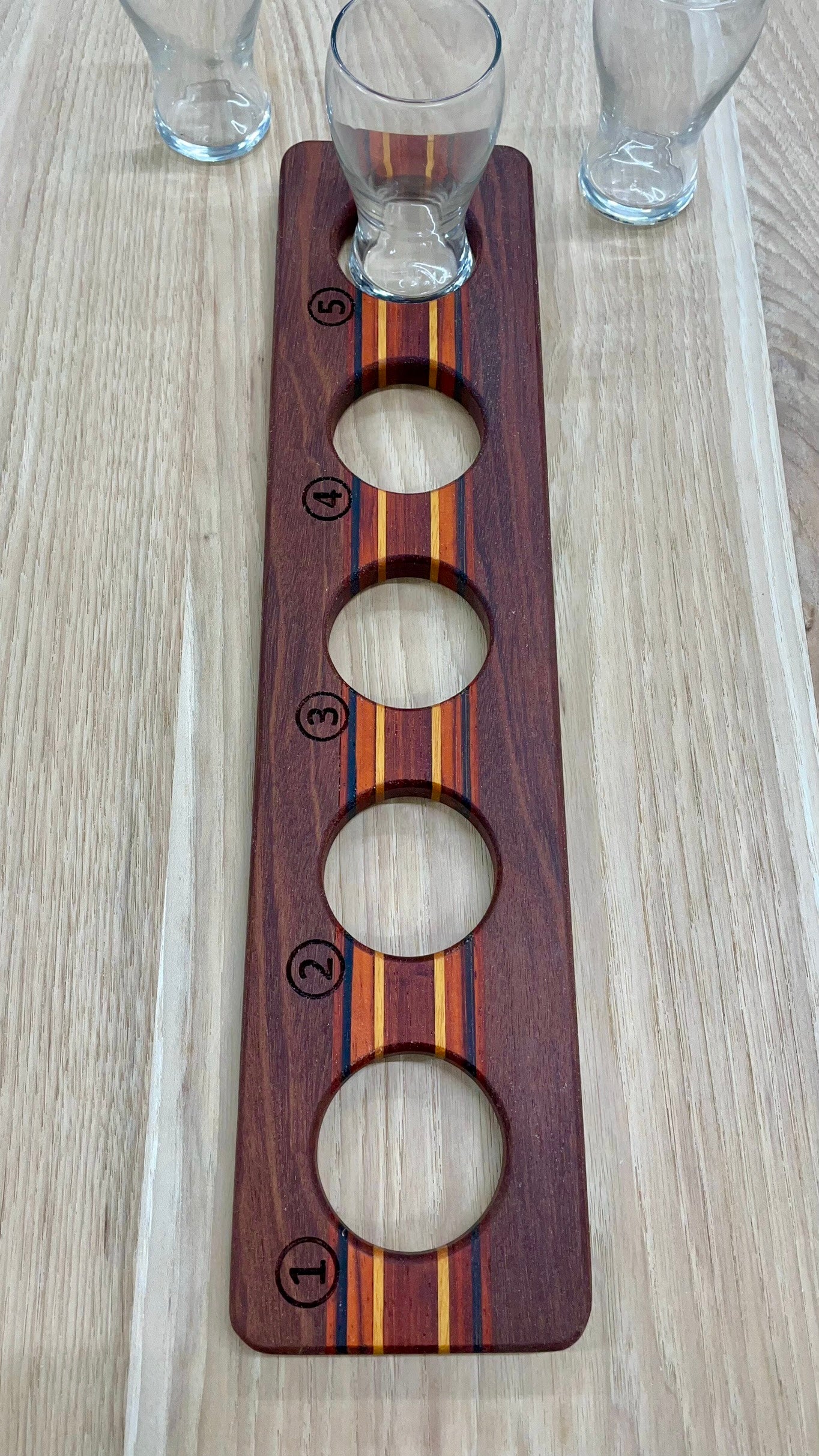 Autum Brew - 5 Glass Flight Board