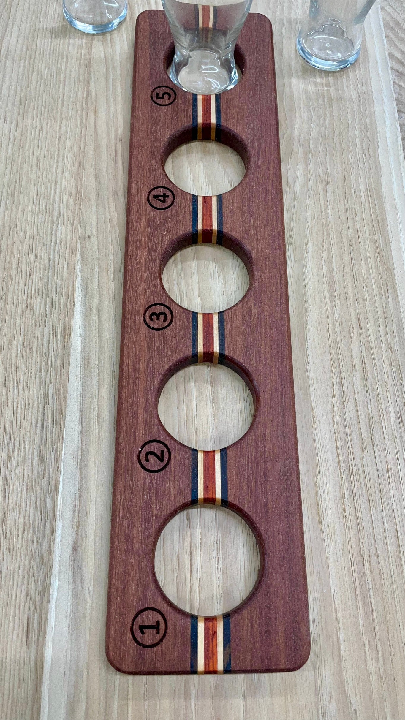 Straight n Narrow - 5 Glass Flight Board