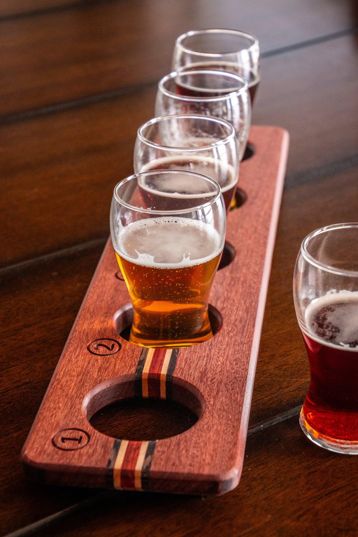 Straight n Narrow - 5 Glass Flight Board