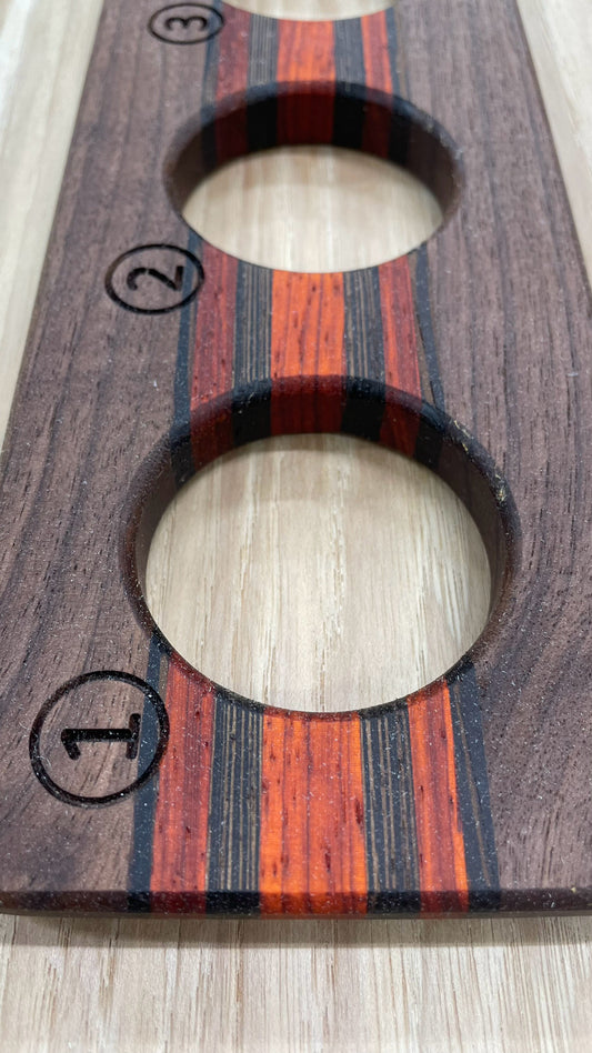 Barrel Glow - 5 Glass Flight Board