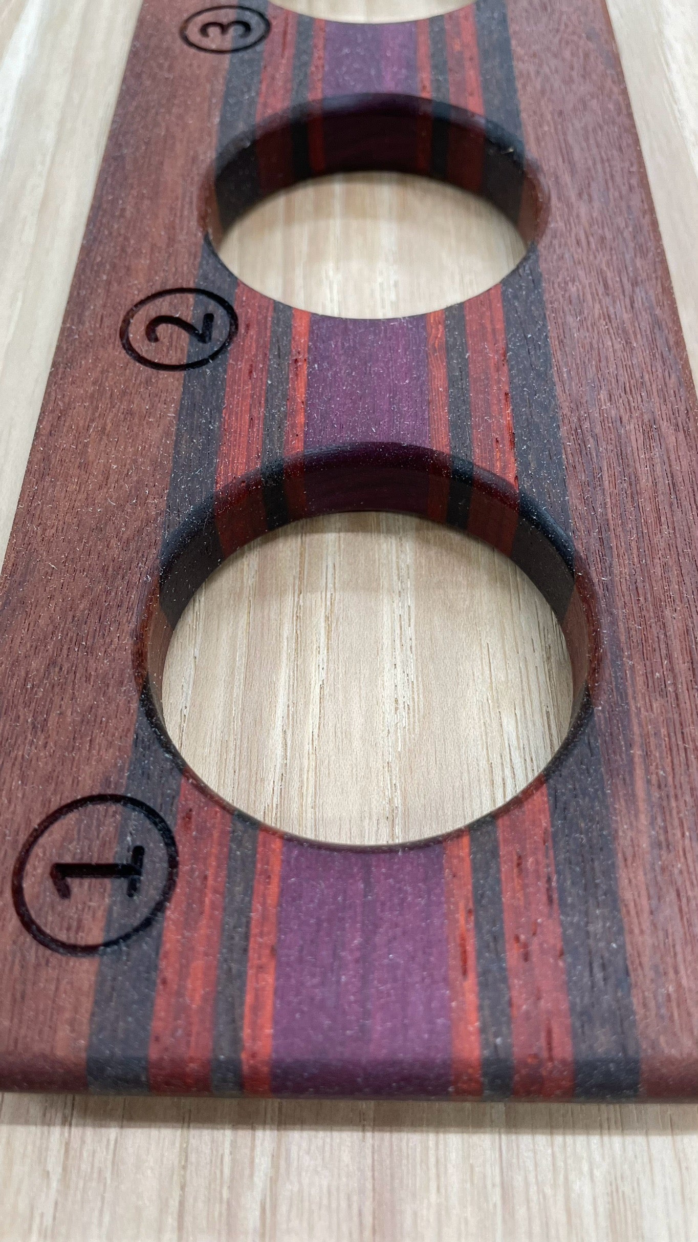 Twilight Red - 5 Glass Flight Board